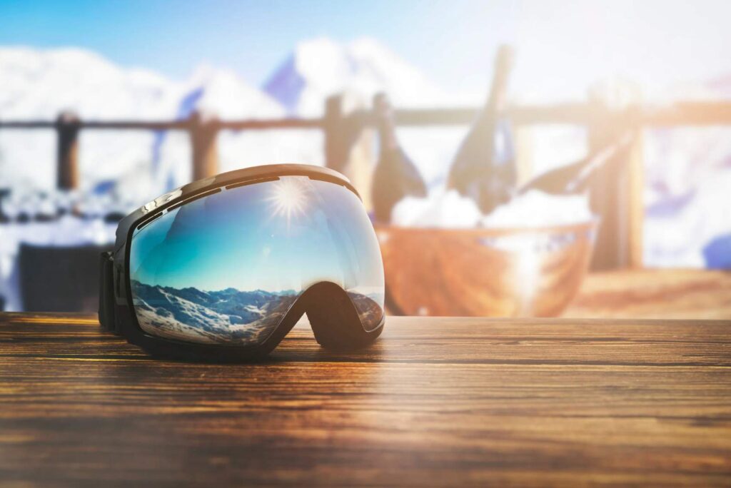 Protectores para la vista para esquiadores de nieve